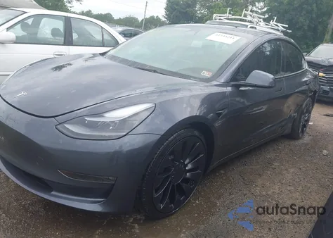 2023 Tesla Model 3 Performance Dual Motor All-Wheel Drive from USA, damaged, VIN 5YJ3E1EC0PF590736